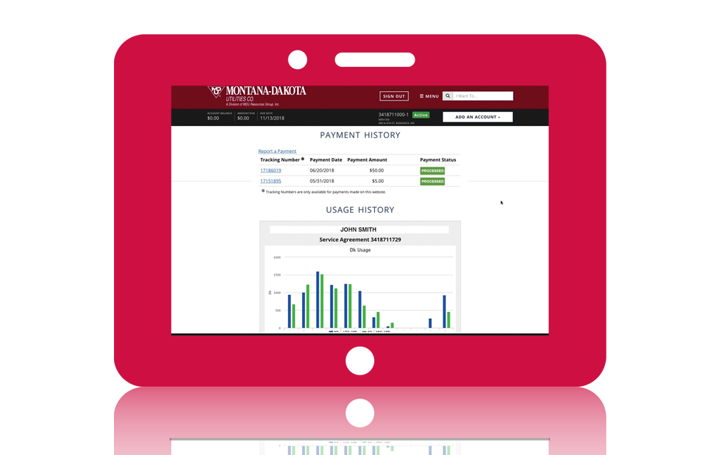 compte en ligne et centre de service
