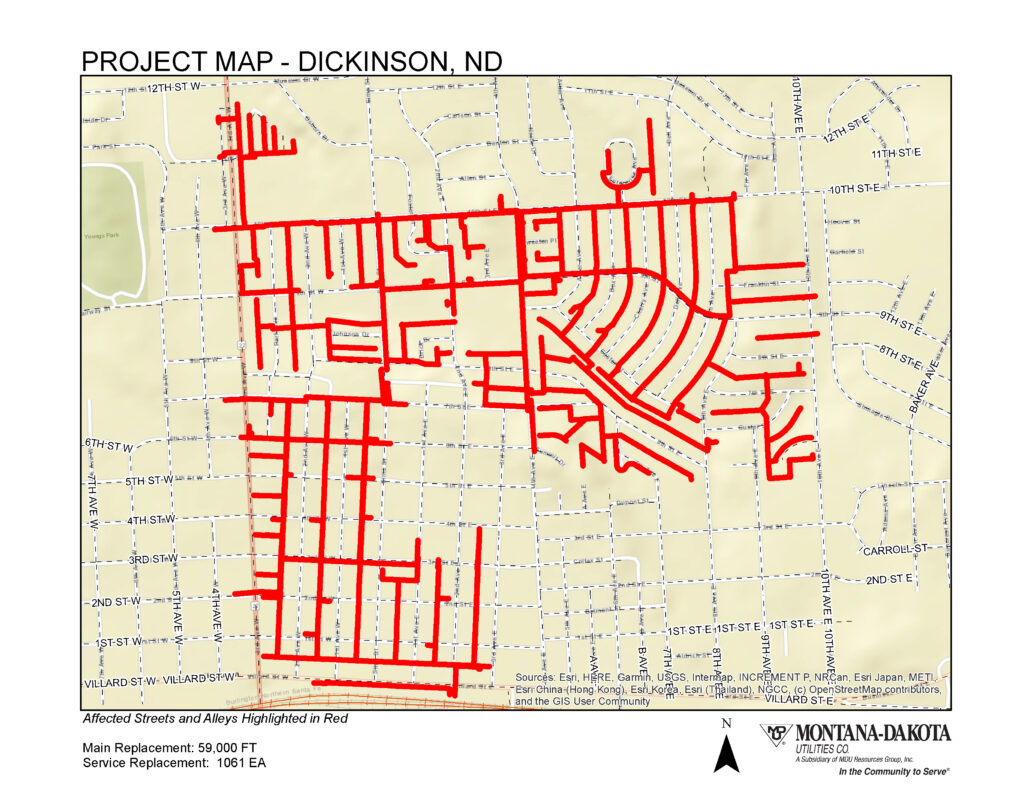Dickinson MontanaDakota Utilities Company